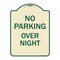 Signmission No Parking Overnight Parking Heavy-Gauge Aluminum Architectural Sign, 24" x 18", TG-1824-23680 A-DES-TG-1824-23680 - alternate 1